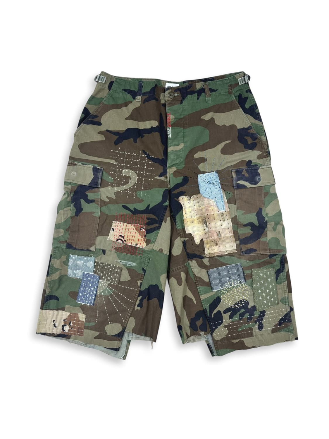 BDU Distressed Boro Sashiko Bermuda 상품이미지1