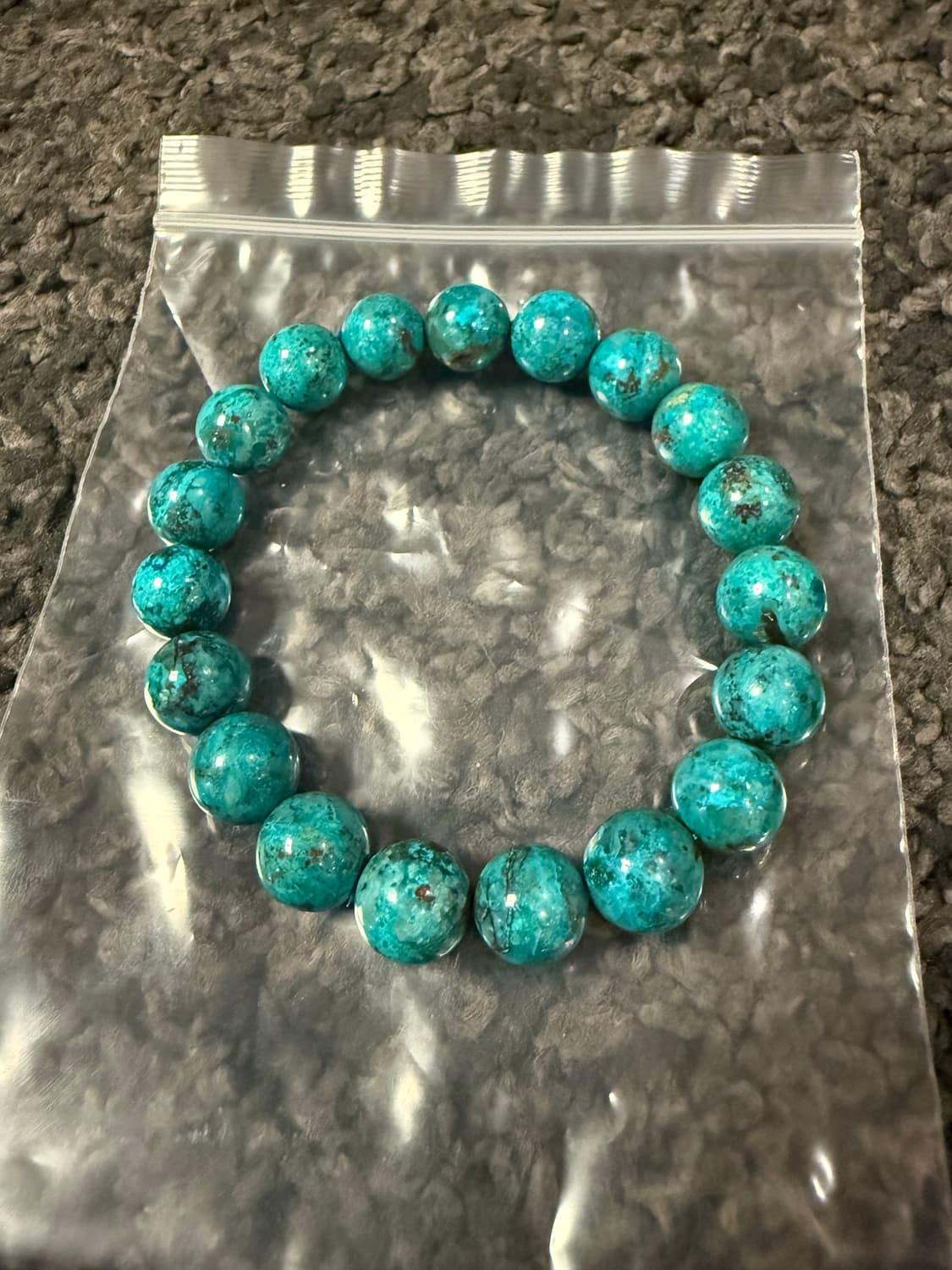 태국 천연 터키석 팔찌 10mm 상품이미지1