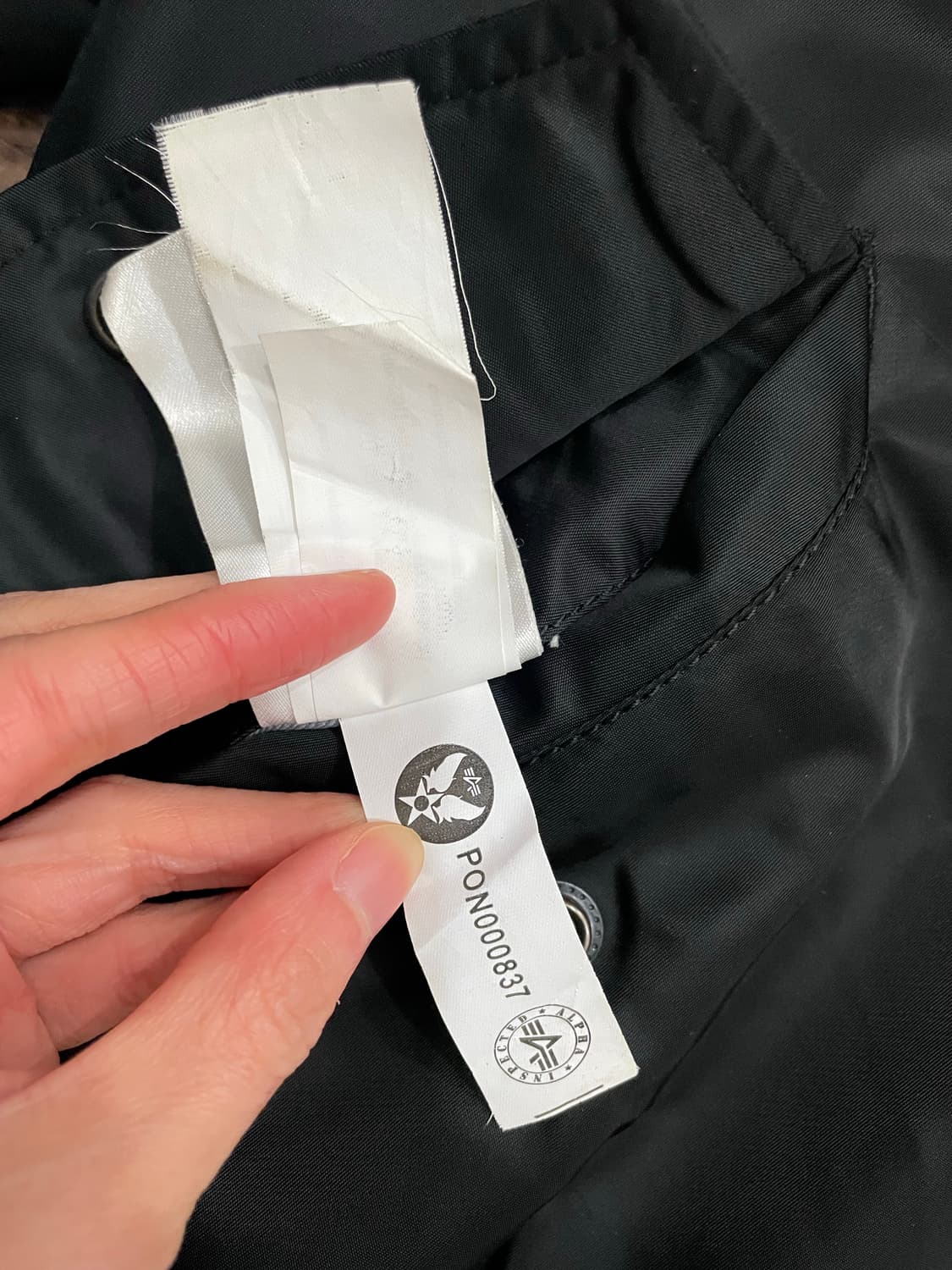 알파인더스트리 ma-1 플라이트 자켓 항공점퍼 블랙 상품이미지8