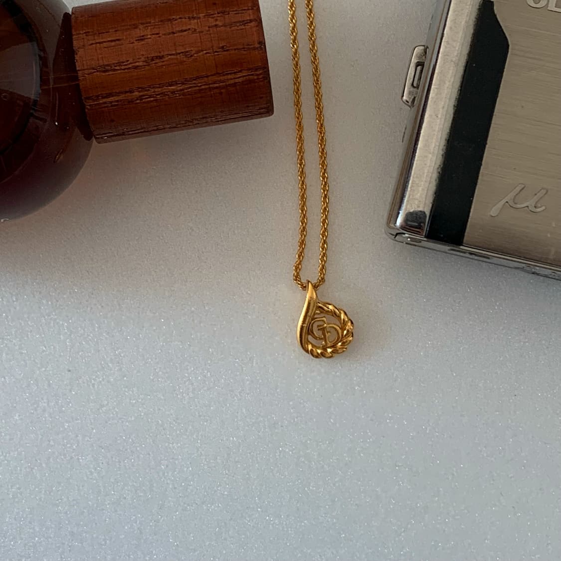 정품 빈티지 디올 로고 목걸이 상품이미지2