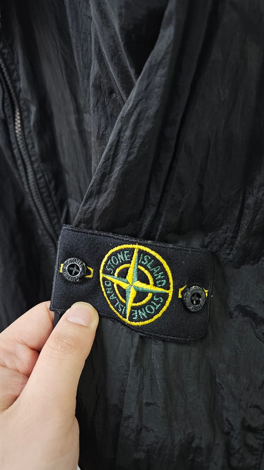 스톤아일랜드 나일론메탈 오버셔츠 블랙(M) 상품이미지4