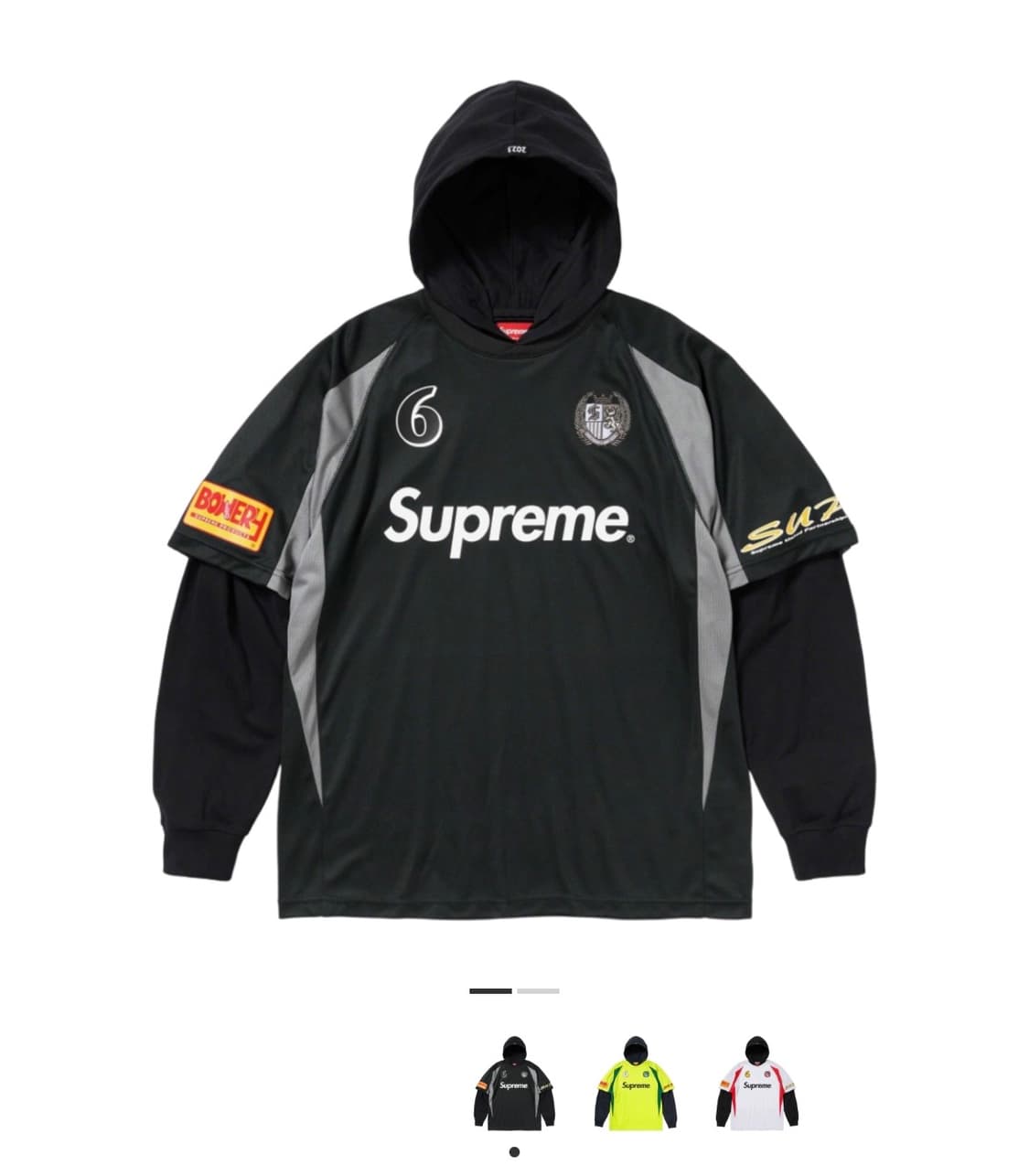 슈프림 사커 저지 XL 팝니다. 상품이미지1