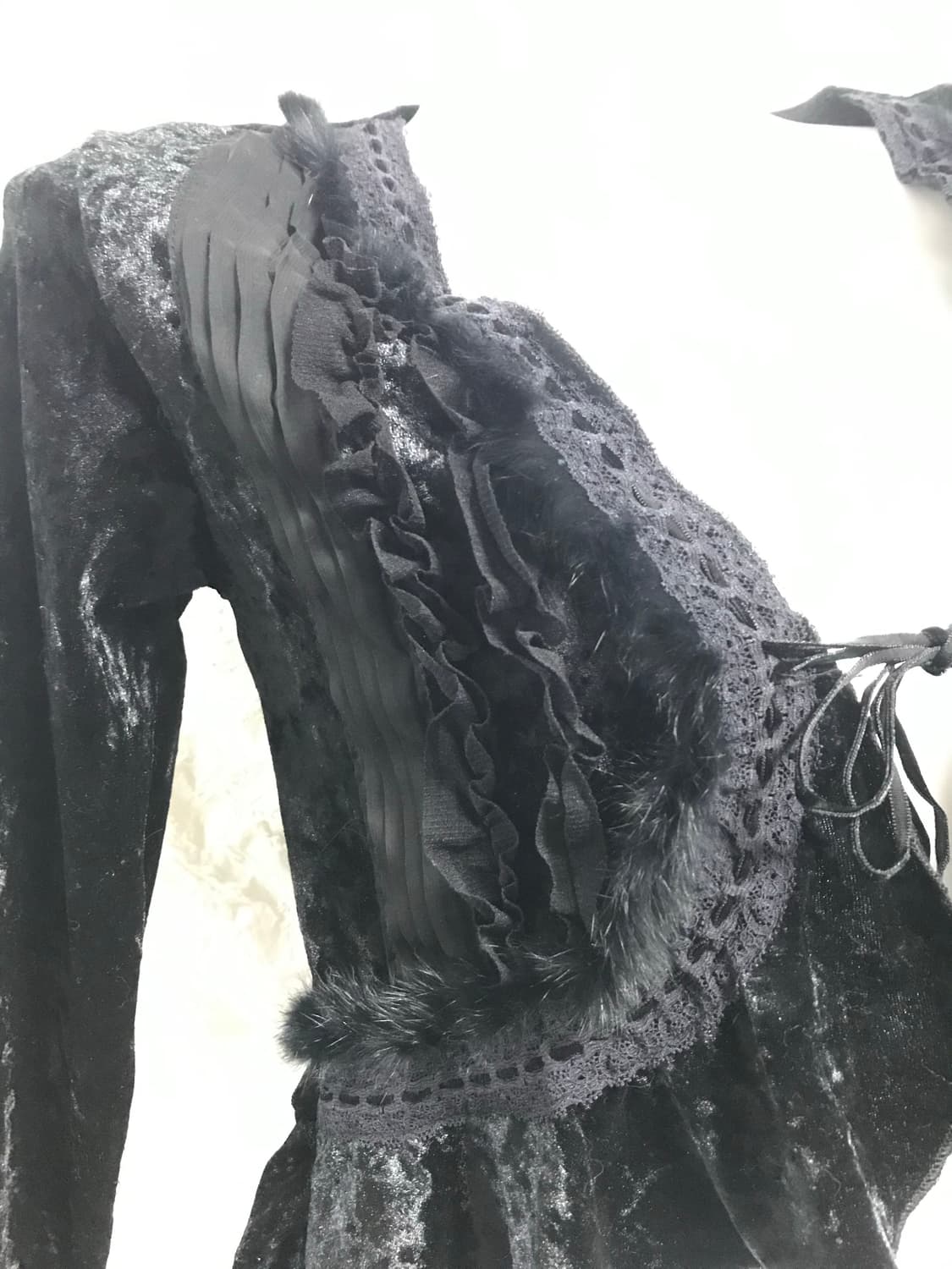 빈티지 페어리 벨벳 퍼 가디건 상품이미지4