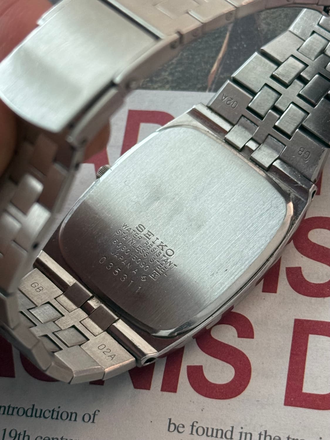 Seiko 세이코 Square Quartz TV 스크린 상품이미지5