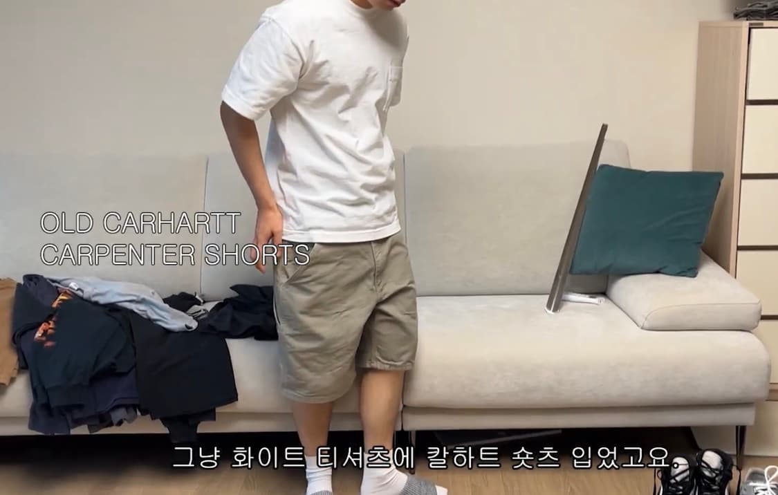 00s old carhartt carpenter shorts 상품이미지2