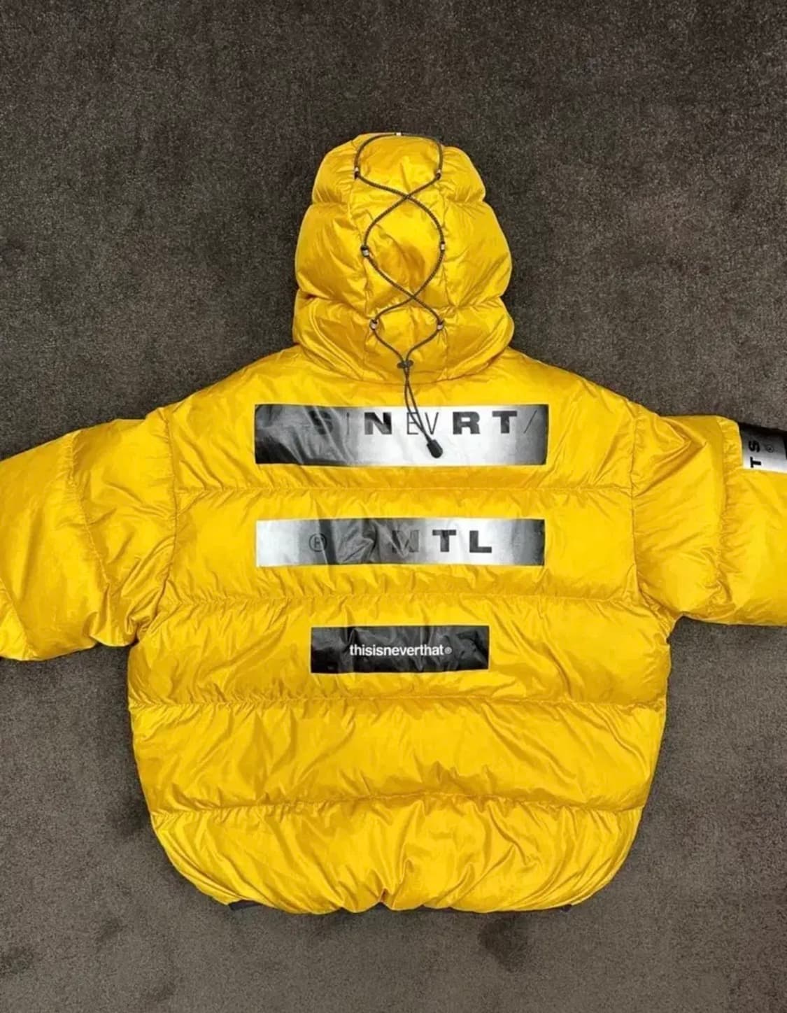 디네댓 옐로우 후드 패딩 L 상품이미지3