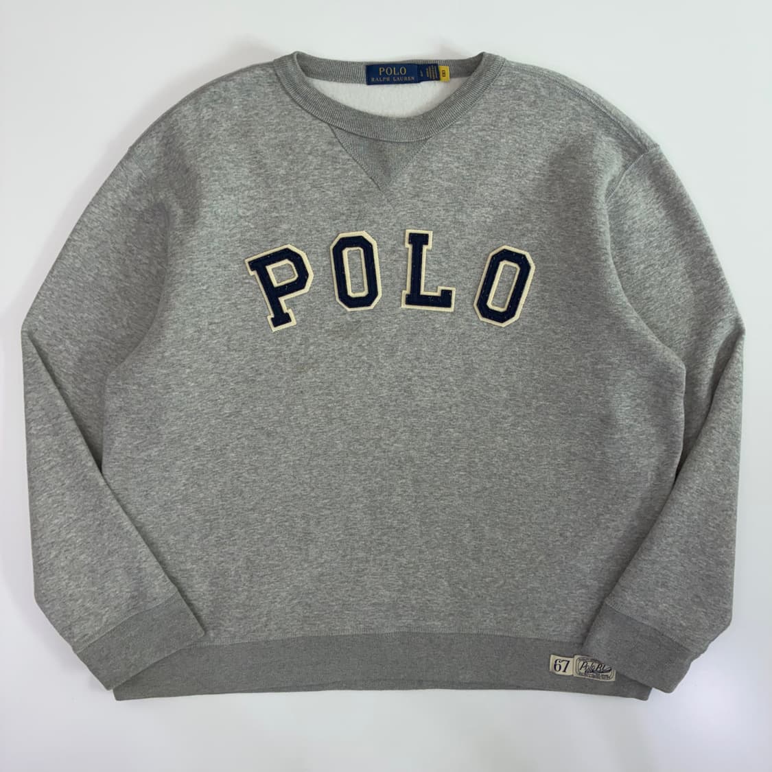 Polo  폴로 랄프로렌 신형 아치로고 그레이 맨투맨 상품이미지1