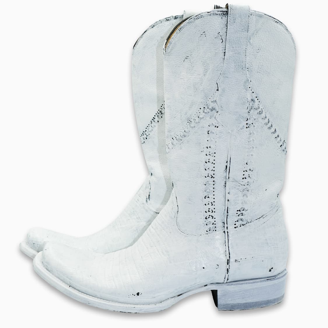 루델(RUDEL) 핸드 페인팅 웨스턴 레더 부츠 6.5E(255) BT 상품이미지3