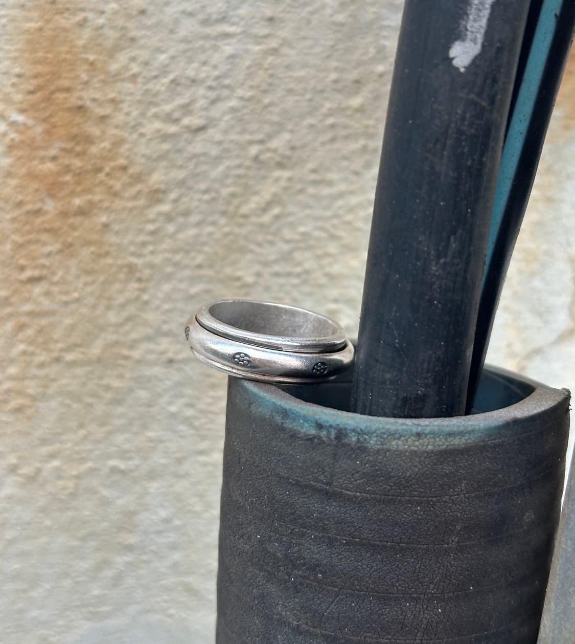 Quiet Motion Band Karen Silver Ring 상품이미지3