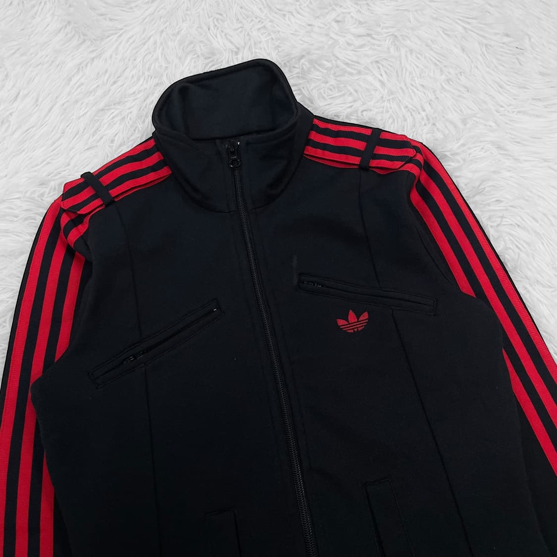 아디다스 팀 트레포일 레이싱 트랙탑 져지 블랙 상품이미지3