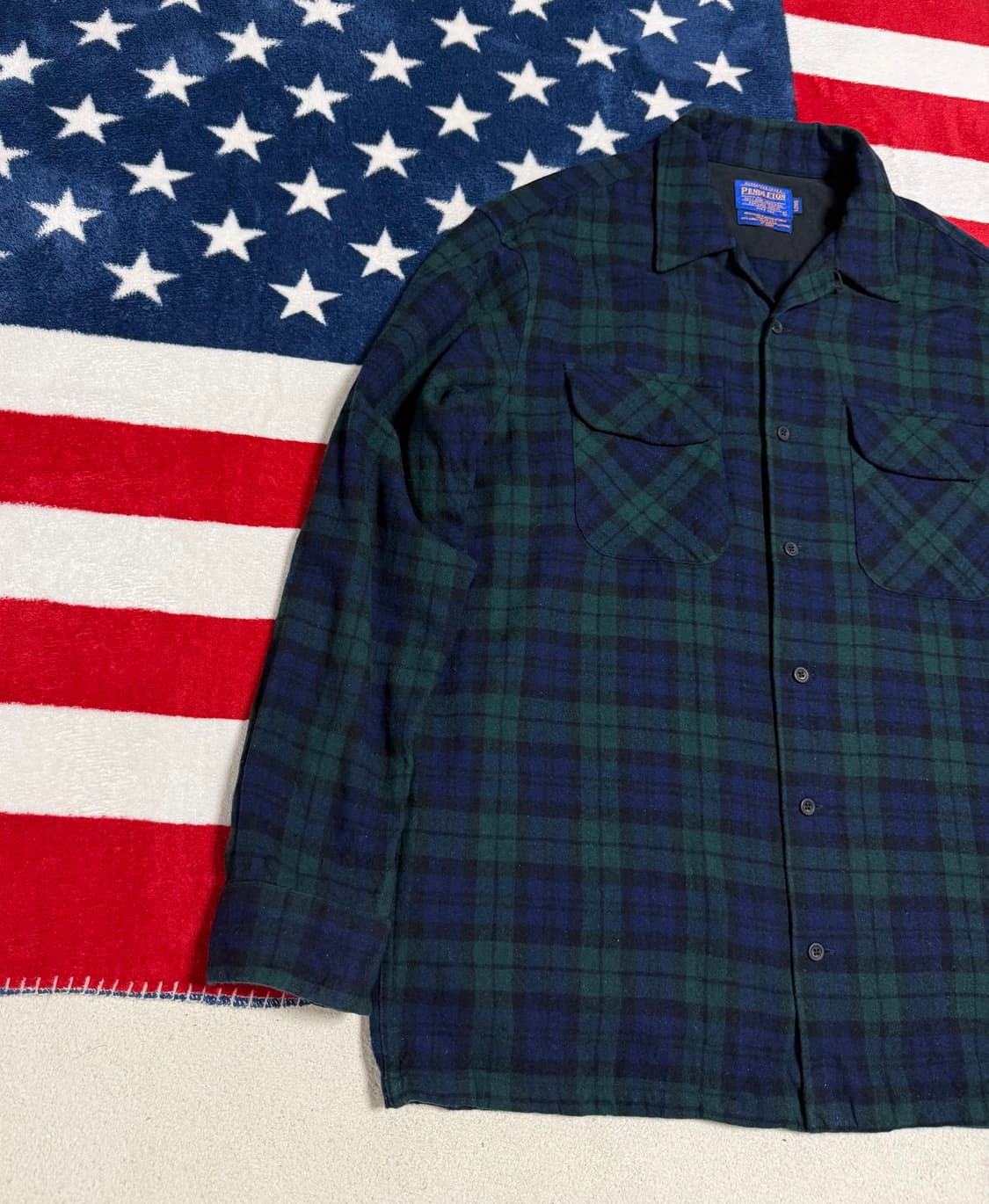 펜들턴 블랙워치 버진 울셔츠 Pendleton Wool Shirt[XL] 상품이미지2