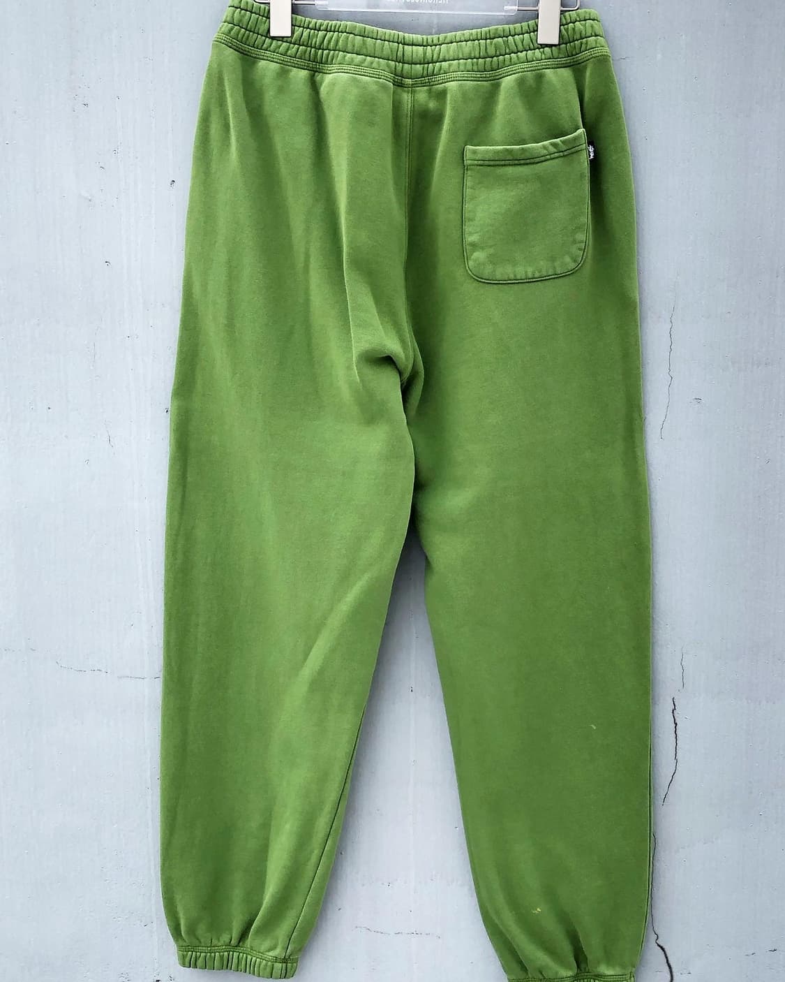 스투시 스탁 로고 스웻팬츠 그린 상품이미지5