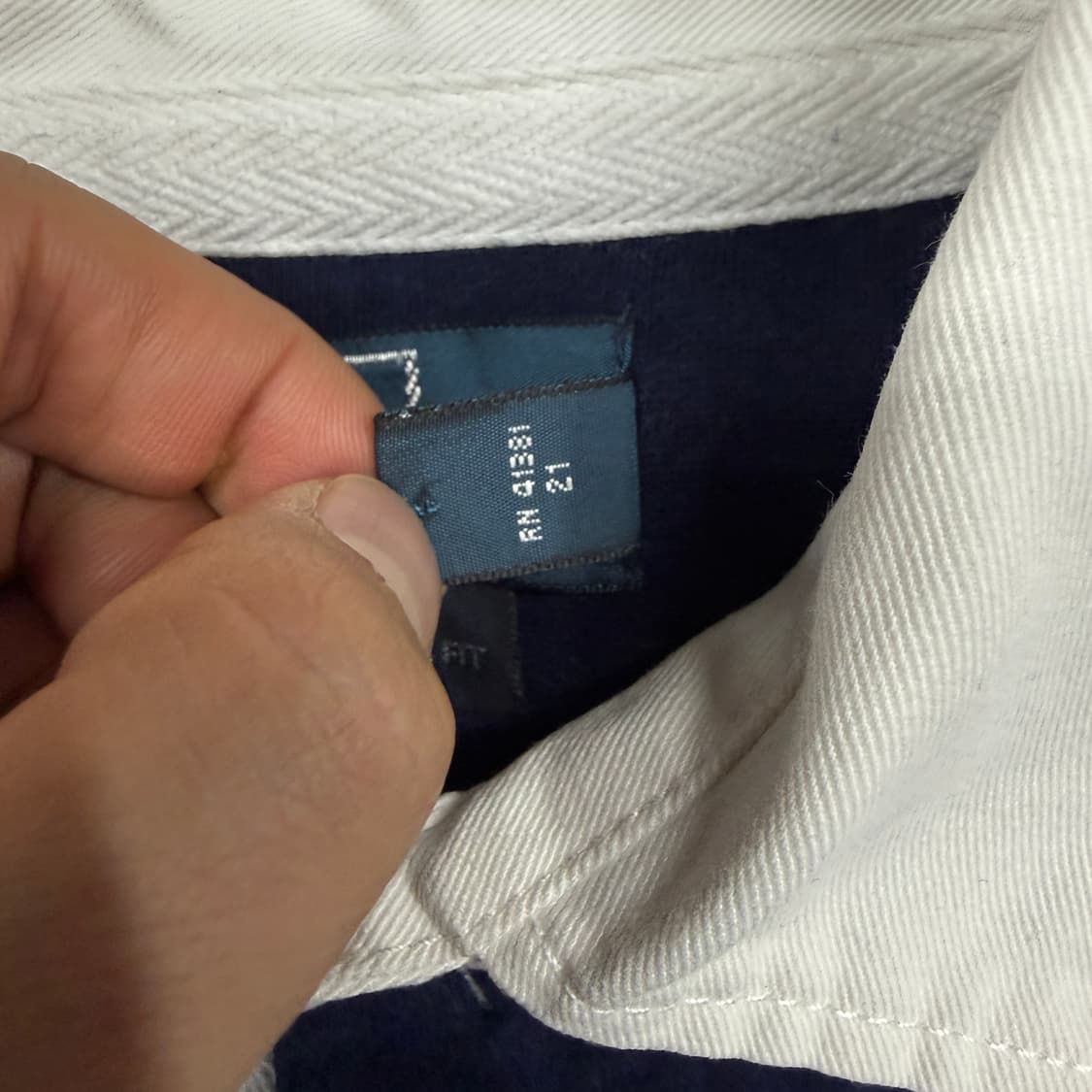 (S)00s 폴로 랄프로렌 아이코닉 스트라이프 럭비티셔츠(네이비) 상품이미지3