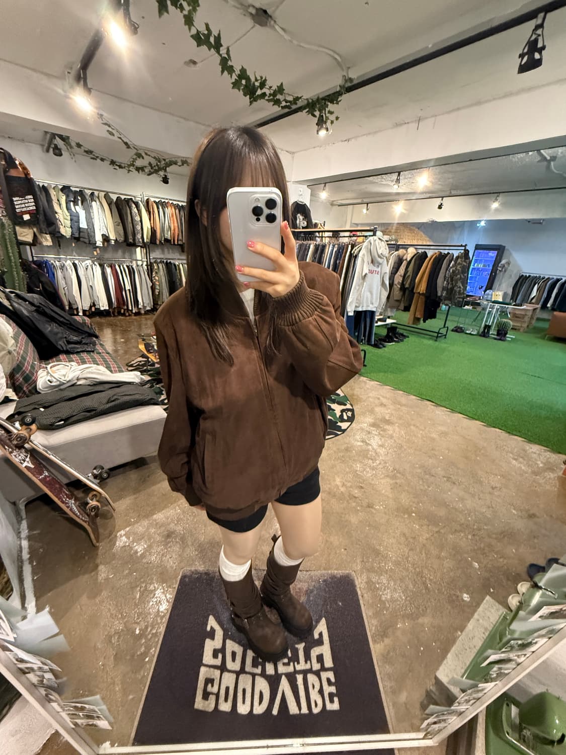 JABANG 리얼 양가죽 스웨이드 블루종 상품이미지10