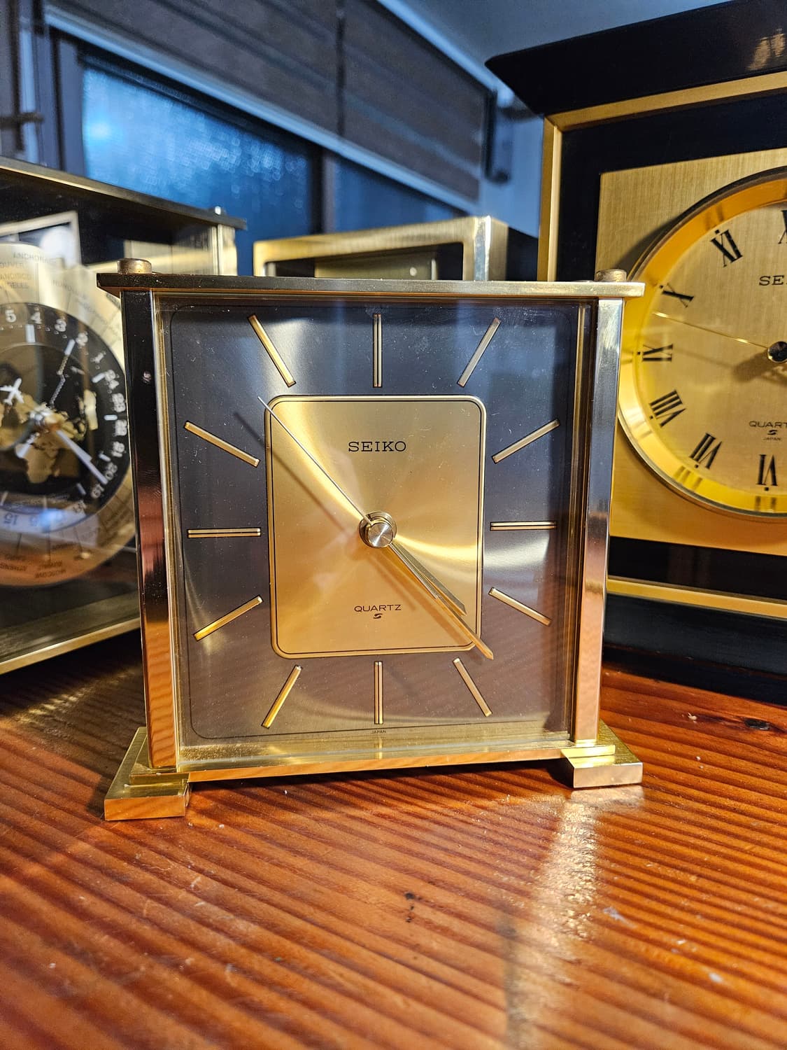 세이코 빈티지 황동 탁상시계 상품이미지1