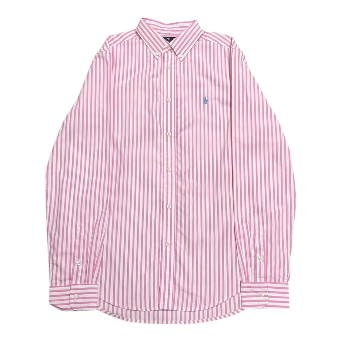 폴로 랄프로렌 신형 QR 스트라이프 핑크 셔츠 남방 XL 상품이미지1