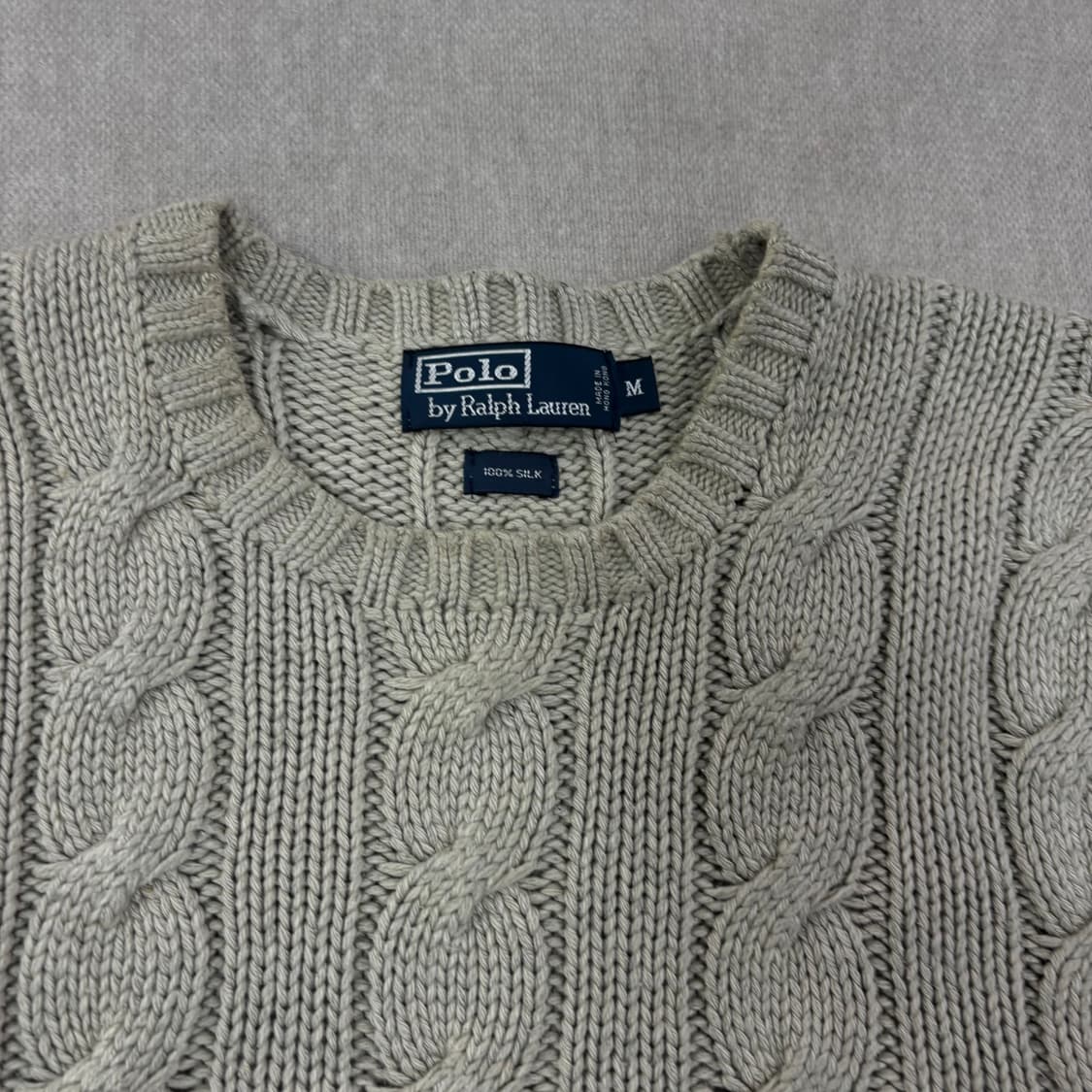 100 폴로 랄프로렌 실크 꽈배기 니트 상품이미지2