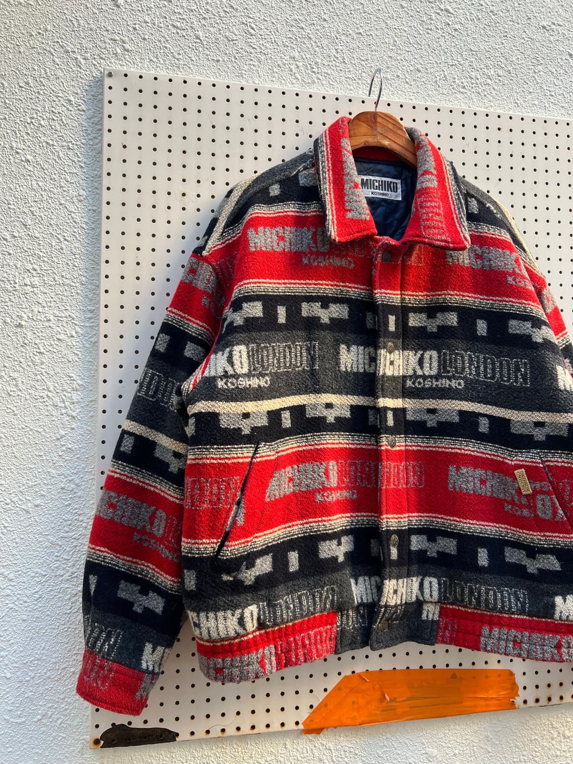 1990s MICHIKO KOSHINO BOMBER 미치코코시노 울봄버 상품이미지4