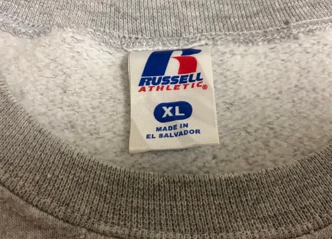 빈티지 00s 러셀 애슬레틱 53/47 그레이 스웻셔츠 XL 105 상품이미지3