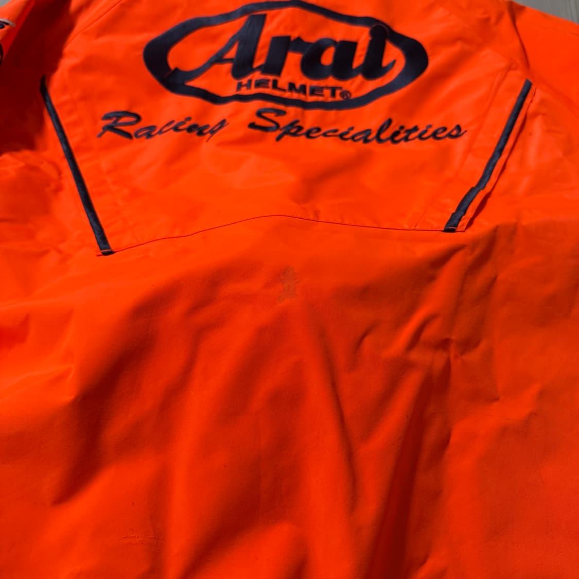 아라이 형광 주황 바람막이 상품이미지6