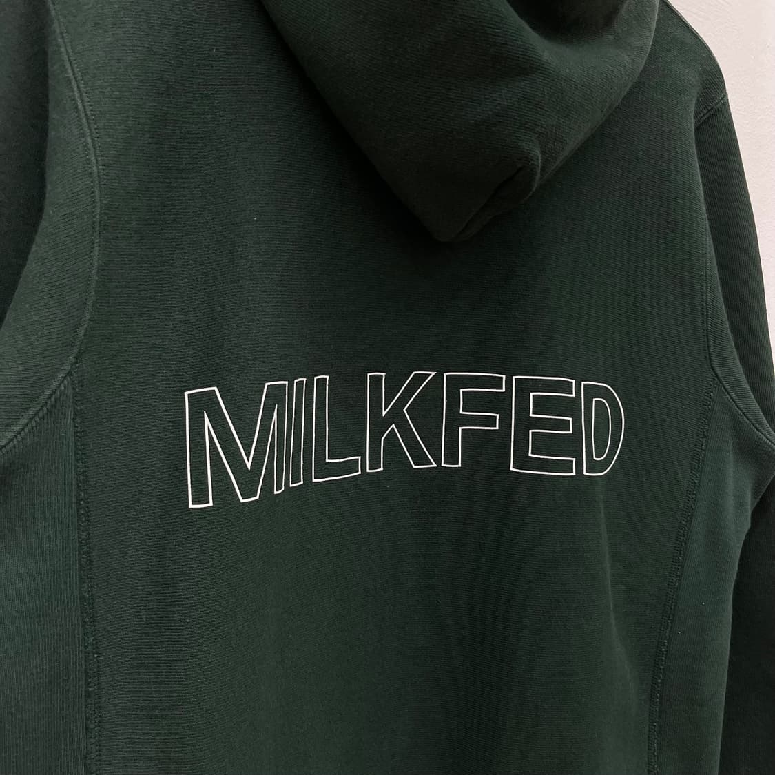 [M] 챔피온XMilkFED 로고 리버스위브 후드티 상품이미지6