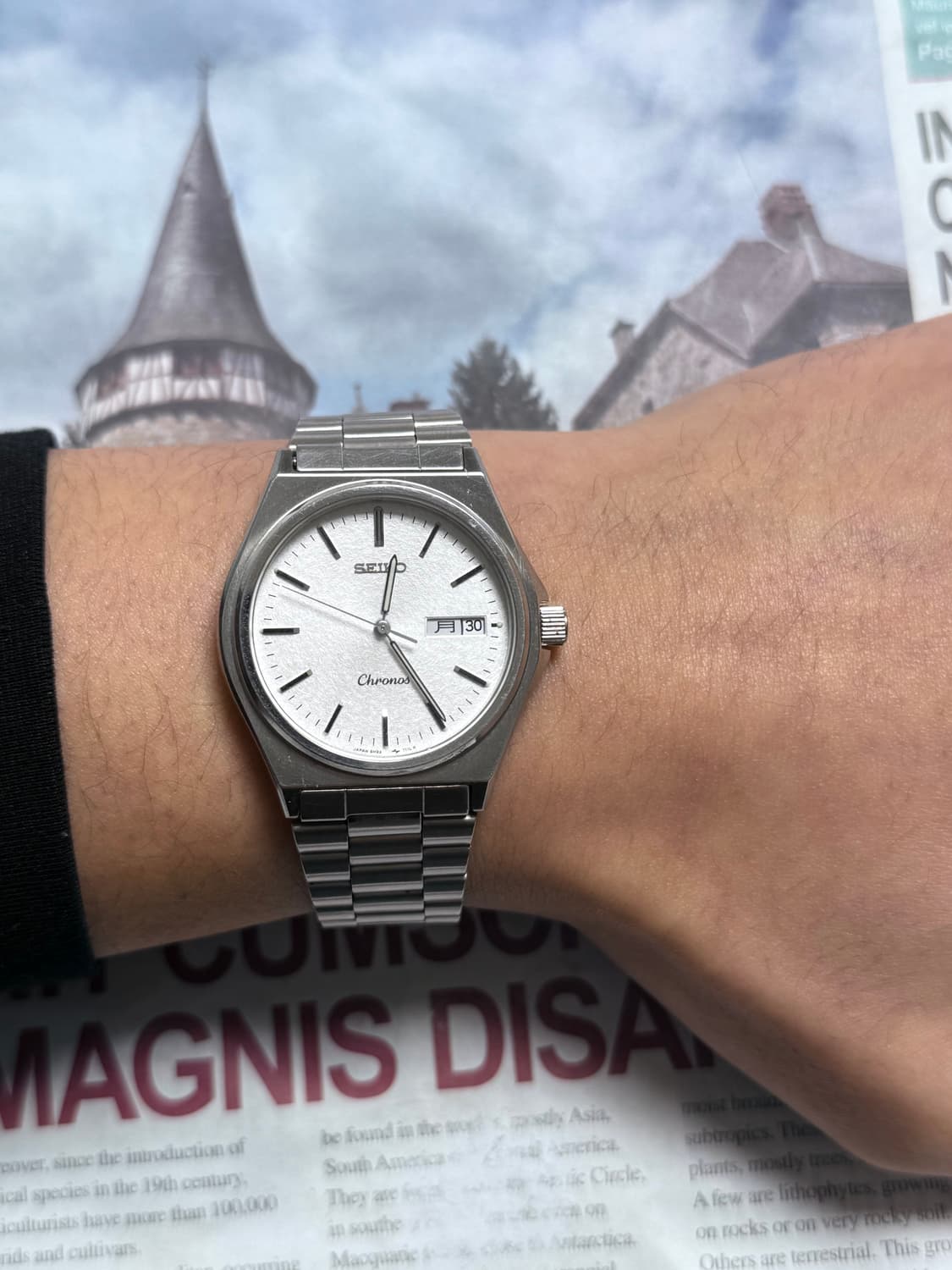 세이코 Seiko 쿼츠 크로노스 샌드 피니쉬 상품이미지4