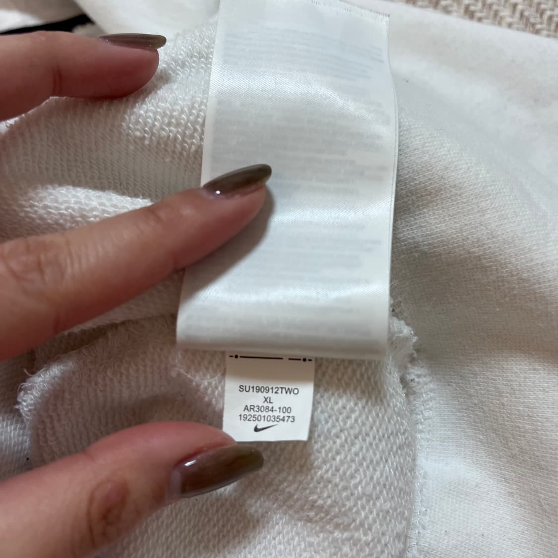 [정품] 나이키 화이트 빅스우시 후드집업 [ XL ] 상품이미지5