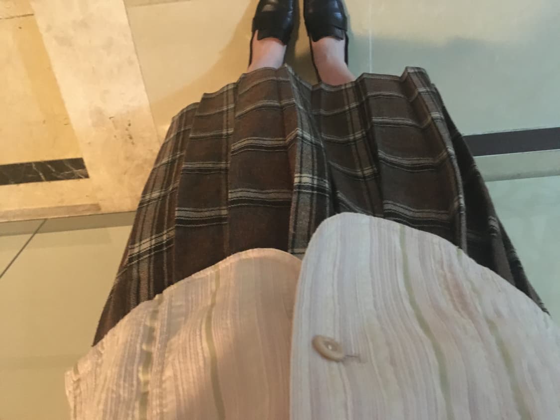 check pattern chin skirt 상품이미지3