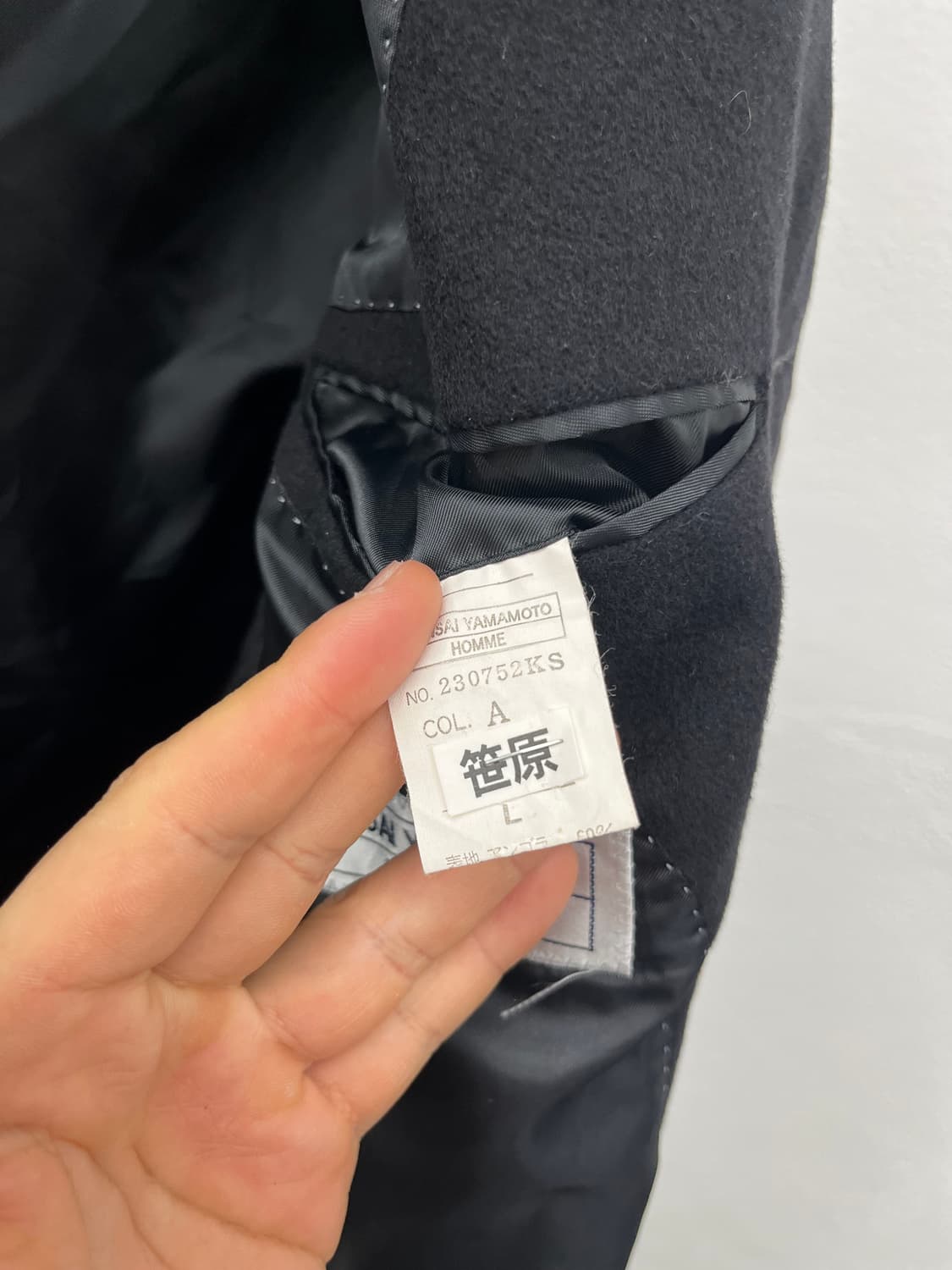 L) KANSIA YAMAMOTO HOMME WOOL COAT 상품이미지5