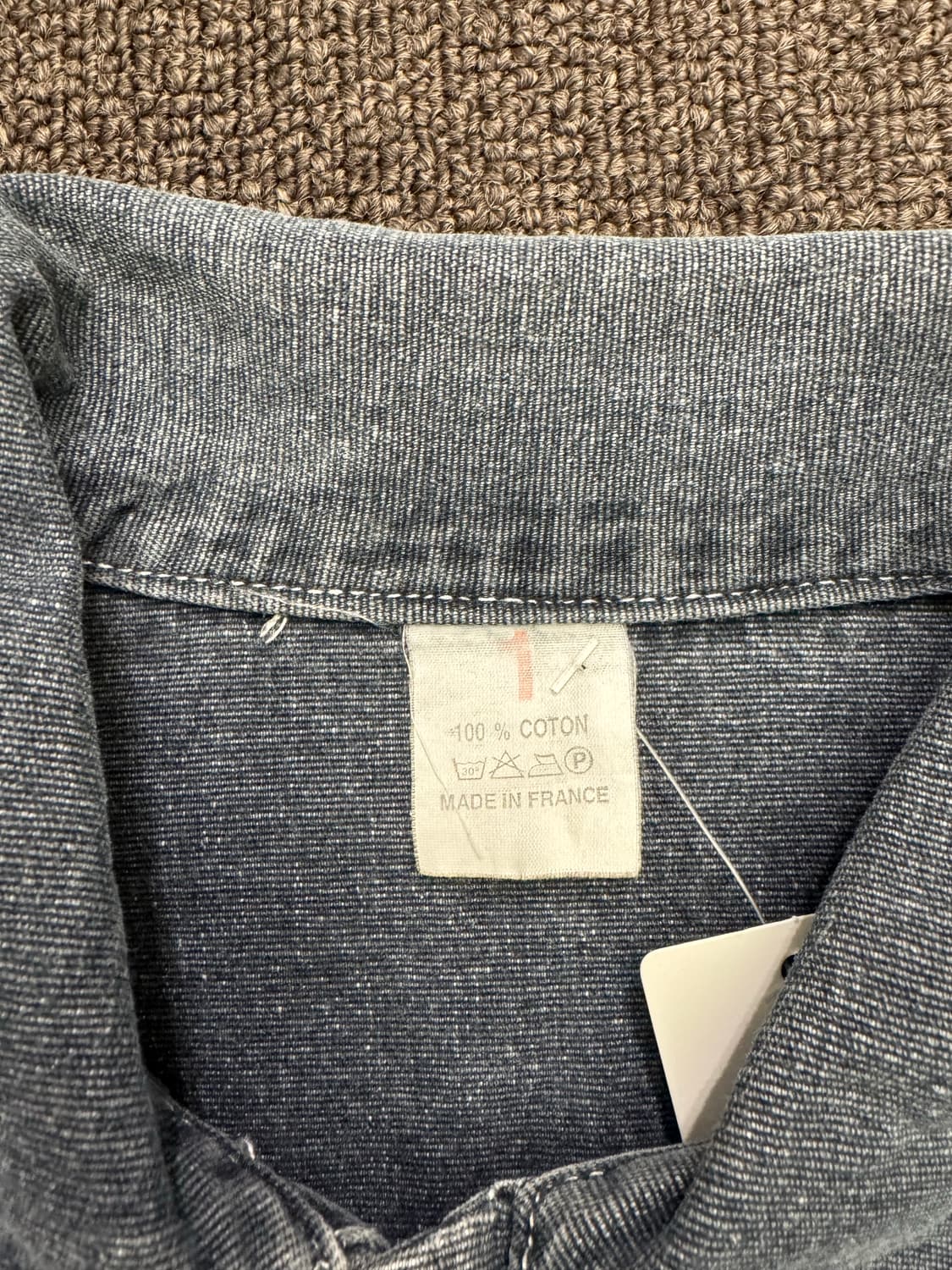 1)Vintage 여성 흑청 데님 집업 자켓 상품이미지4