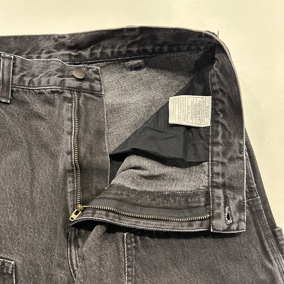 [32] 칼하트 더블니 블랙 워크 팬츠 상품이미지6