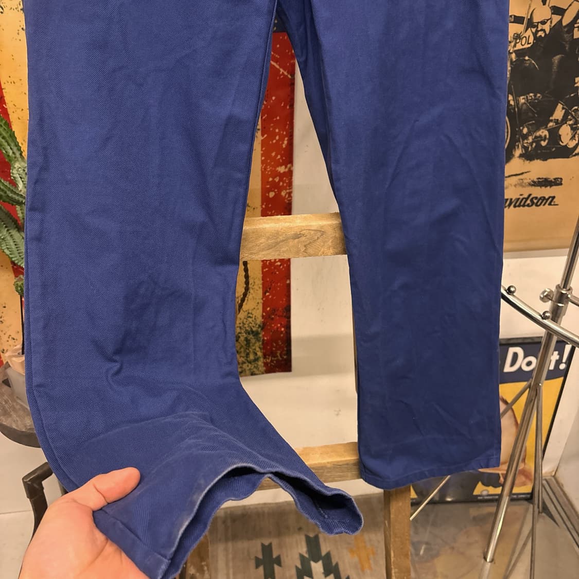 70s 듀퐁 오리지널 프렌치 워크팬츠 코튼트윌 버튼플라이 N679 상품이미지4