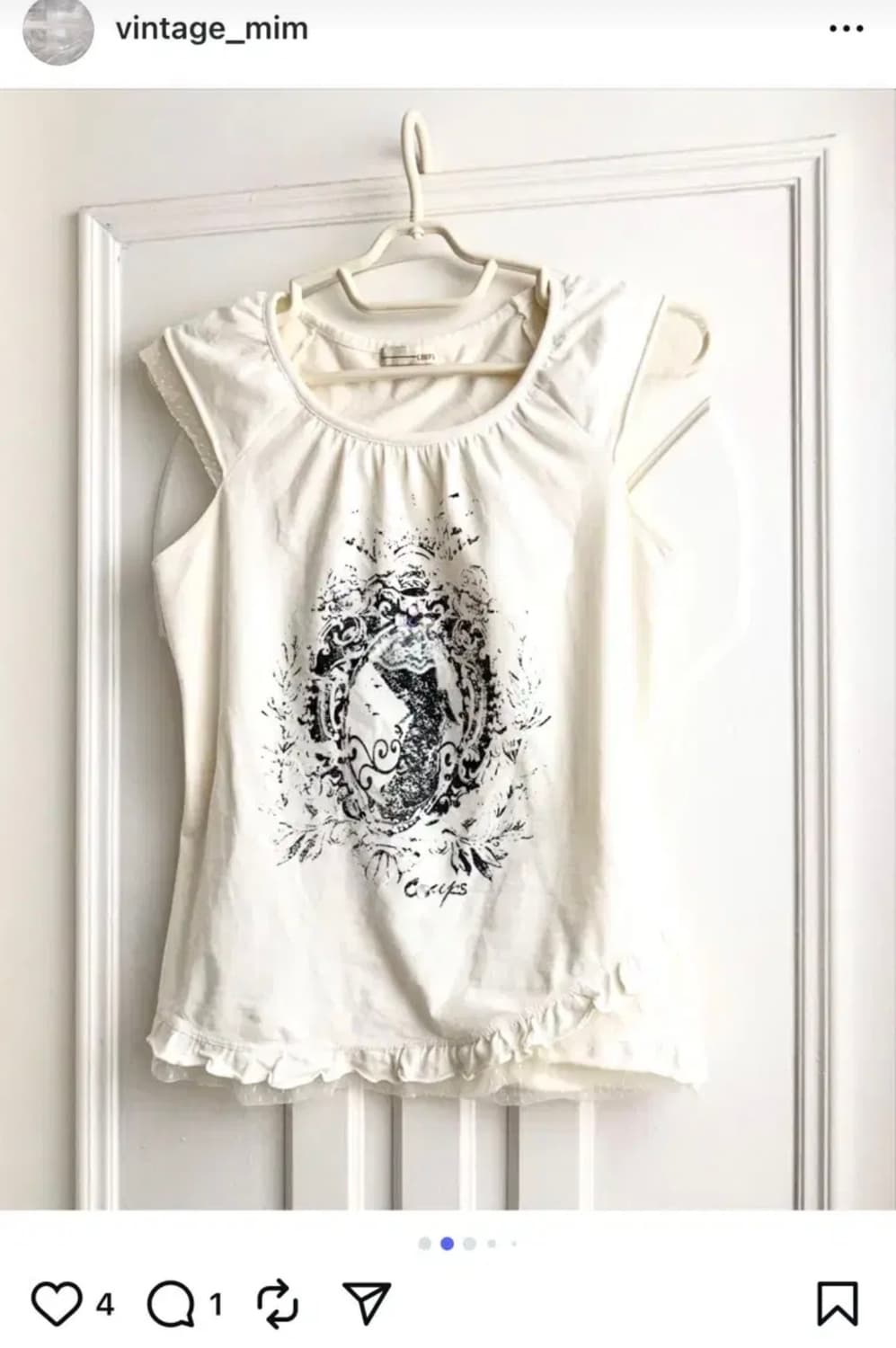 빈티지 밈 mim 오리엔탈 프린팅 반팔 슬리브리스 블라우스 페어리 상품이미지7