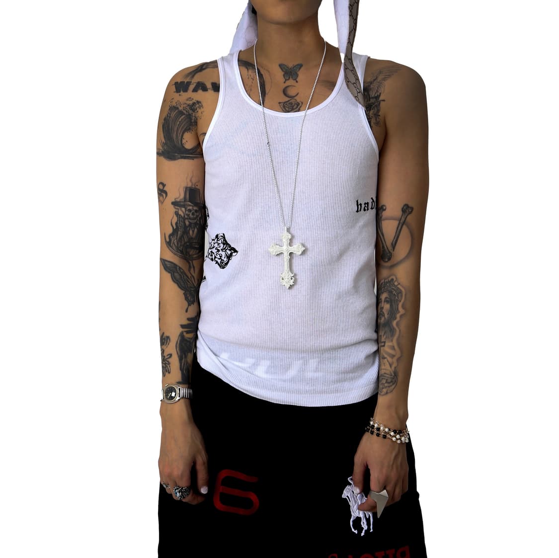 배드하우스 엔틱 크로스 목걸이 상품이미지3