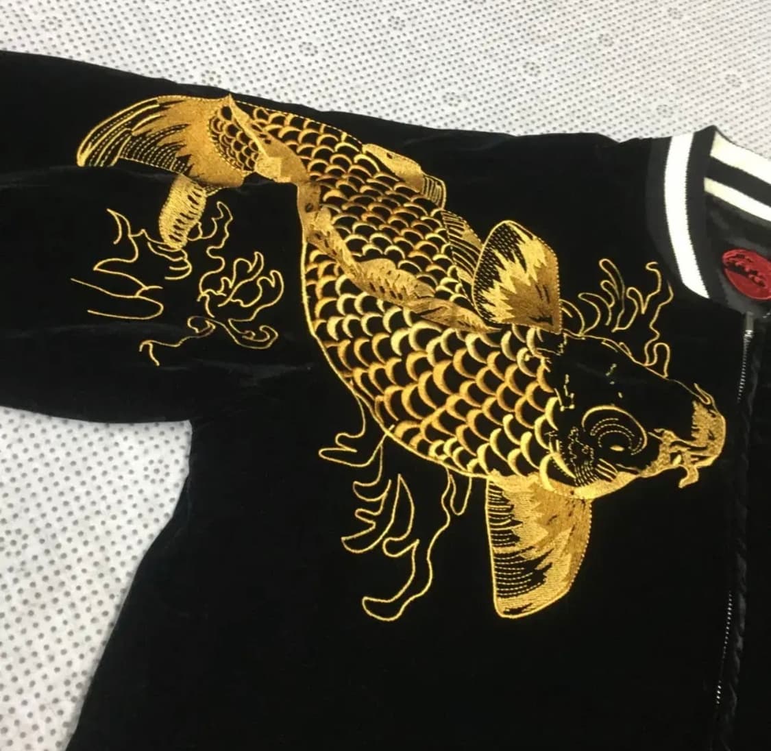 아카자루 리버시블 세틴 벨벳 스카쟌 상품이미지6