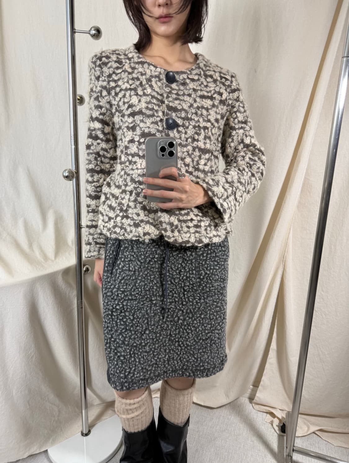 Createur 카라리스 자켓 가디건 상품이미지3