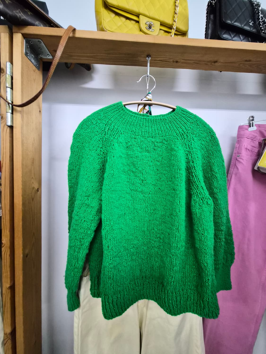 그린 핸드메이드 봄니트. 임블리 파스텔 면팬츠 상품이미지2