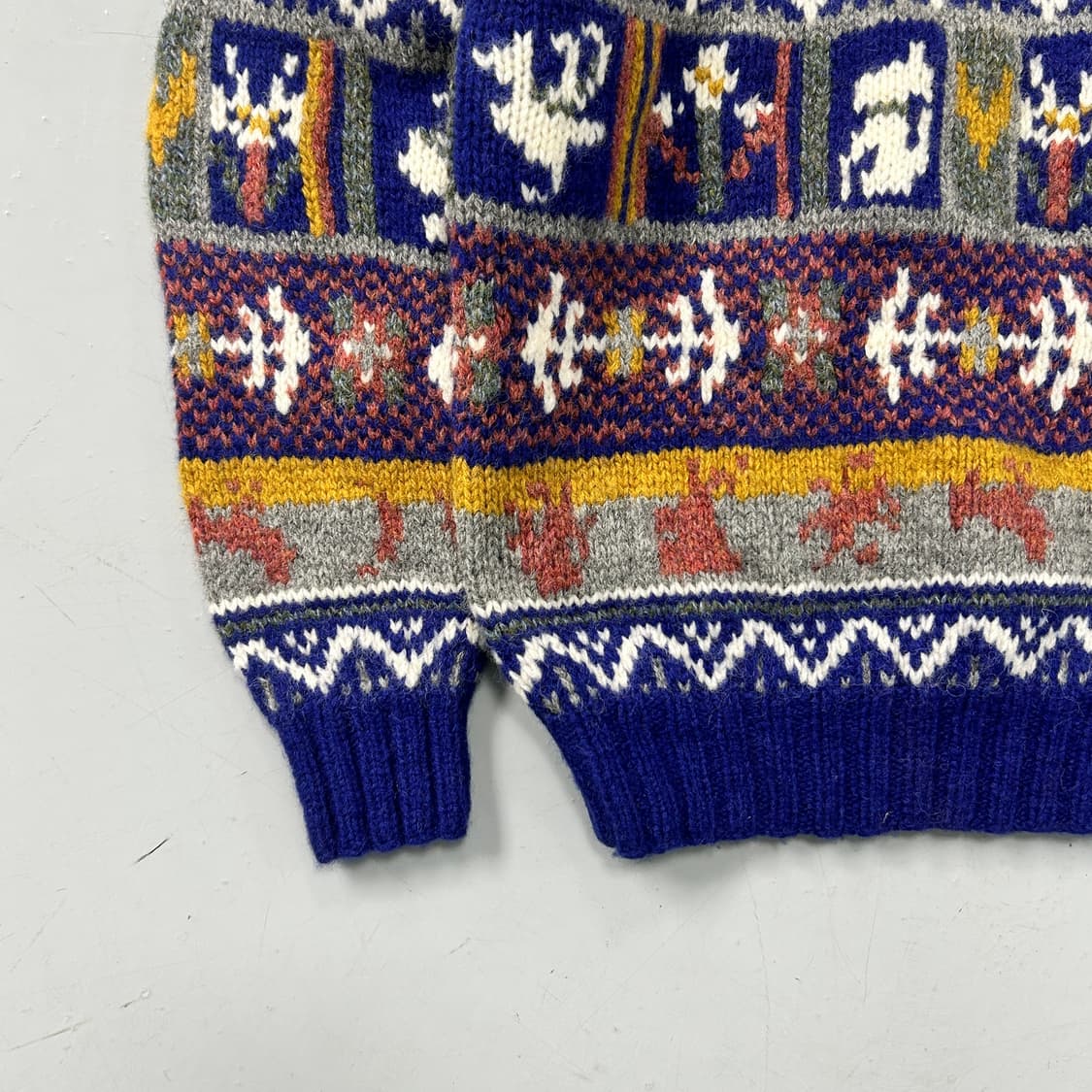 간사이 야마모토 페어아일 헤비 울 스웨터  상품이미지3