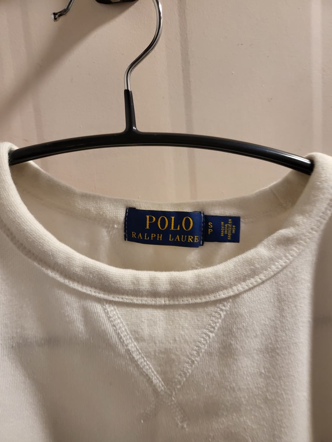 폴로 랄프로렌 화이트 기모 맨투맨 상품이미지4