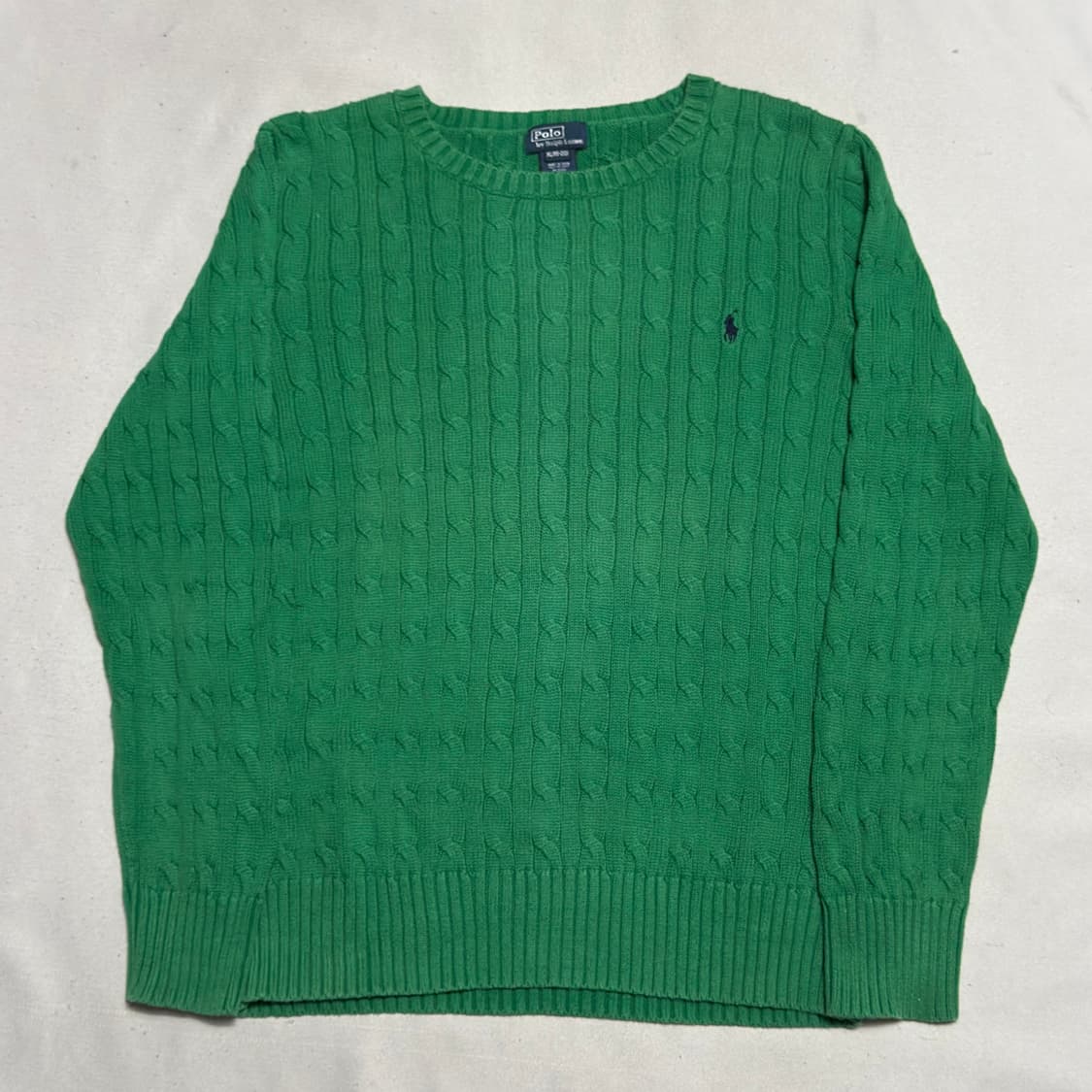 XL 폴로랄프로렌 그린 케이블 니트 상품이미지2