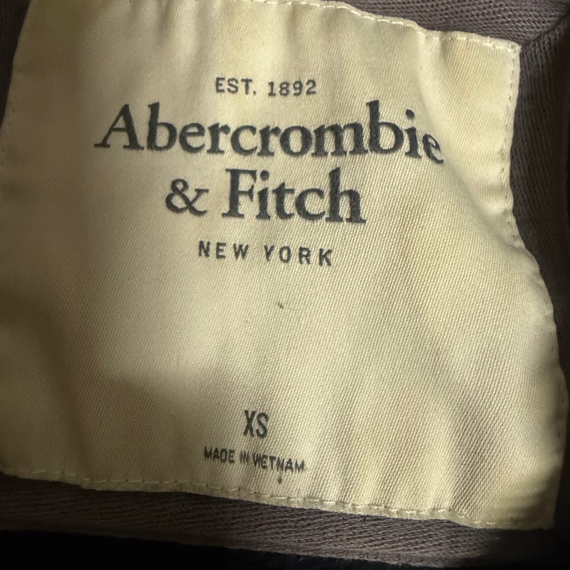 아베크롬비 블랙 후드집업 xs 상품이미지3