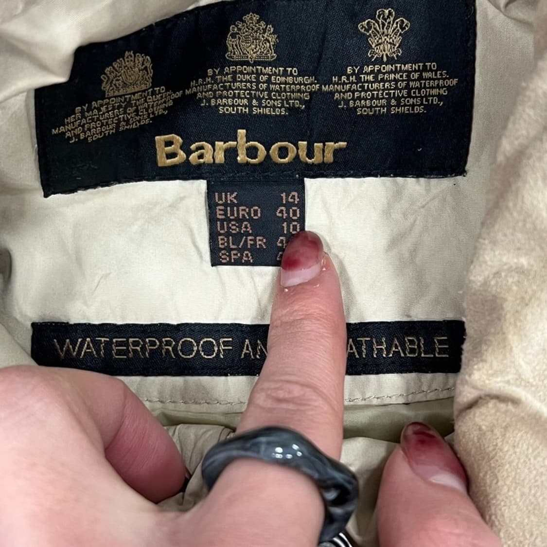 바버 워터프루프 헌팅 자켓 v0761 상품이미지9