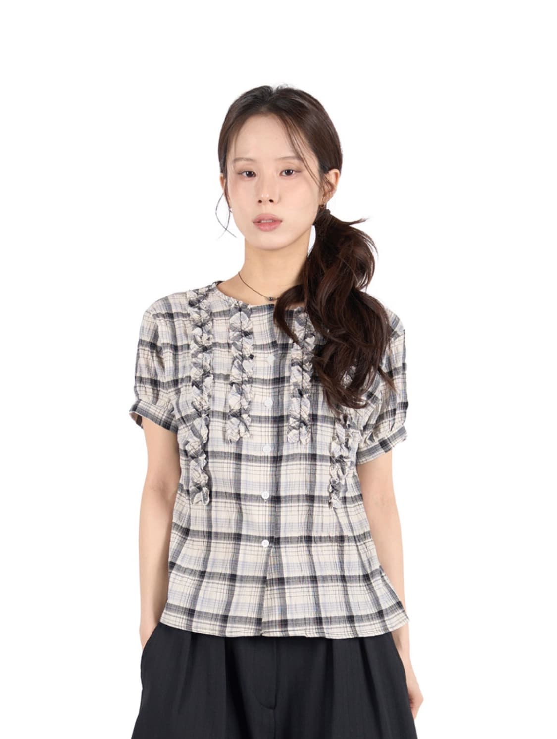 ROTTI CHECK BLOUSE  상품이미지1