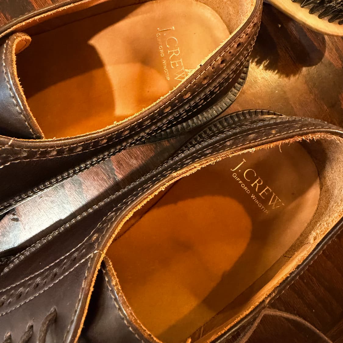 J.CREW 제이크루 이태리 카프레더 윙팁 슈즈 10.5 코도반 상품이미지2
