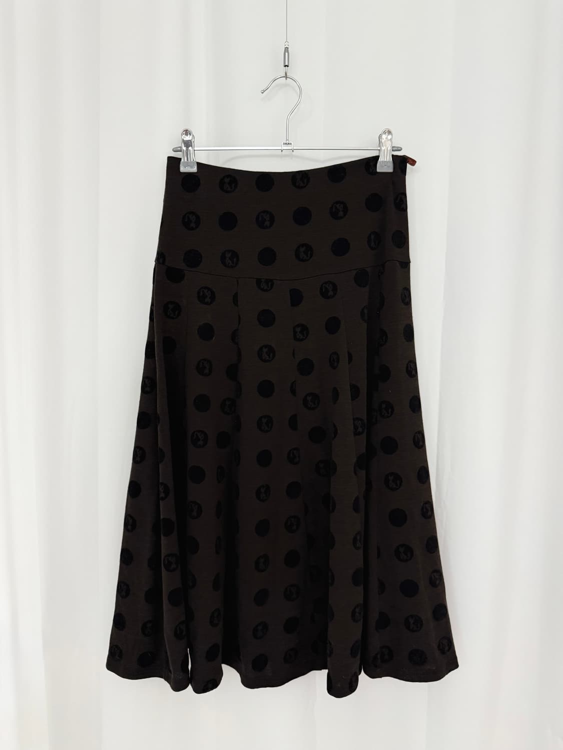 Brown dot skirt 상품이미지1