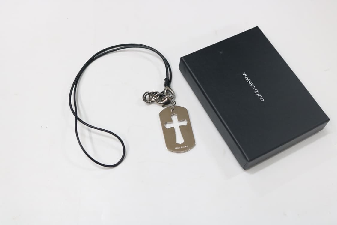 돌체앤가바나 실버 도그택 목걸이 상품이미지4