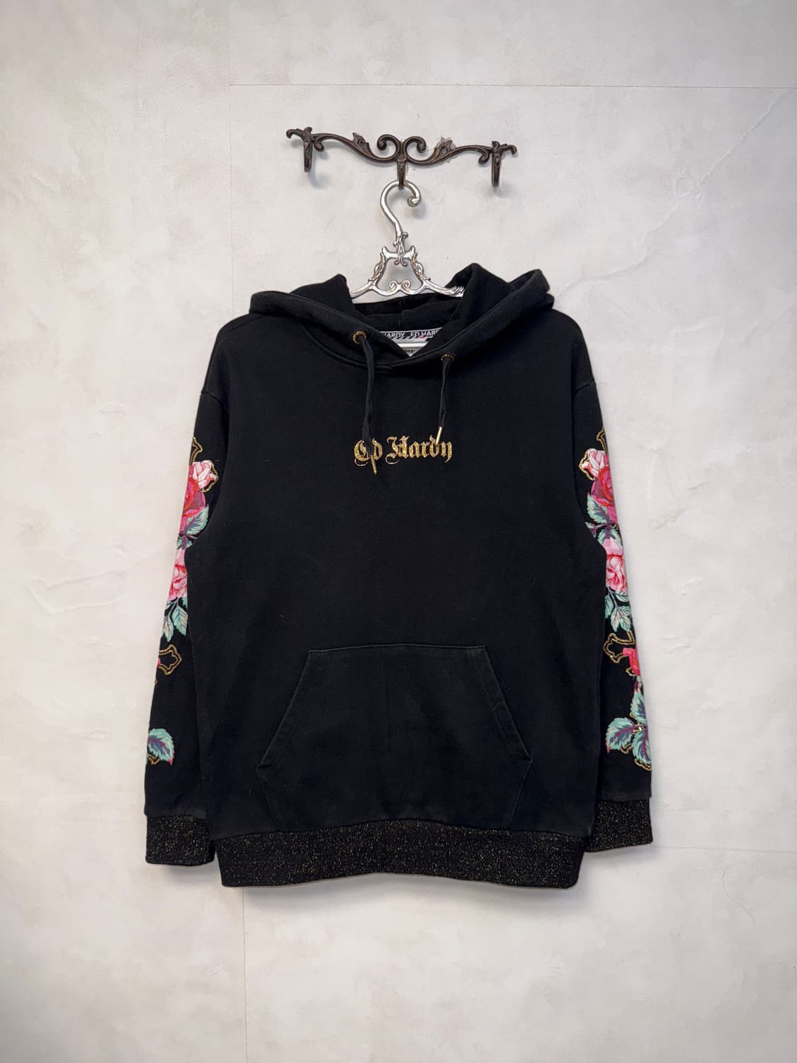 Ed Hardy oriental rose printed hood 상품이미지3