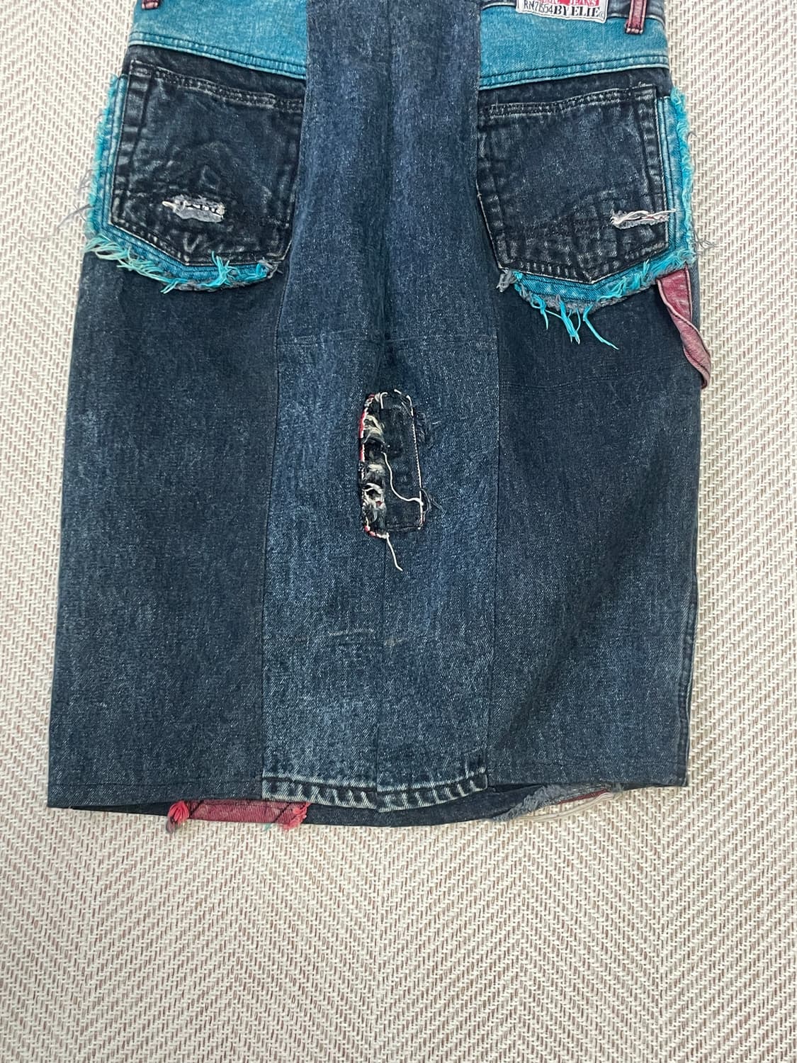 Used 해체주의 컷오프 데님 스커트  J03345 상품이미지7