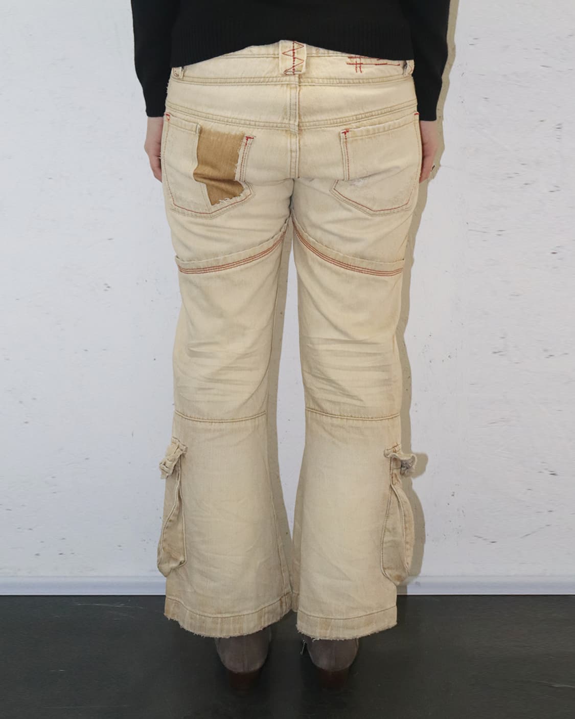 마리떼 프랑소와 저버 90s 데미지 크롭 부츠컷 팬츠 상품이미지3