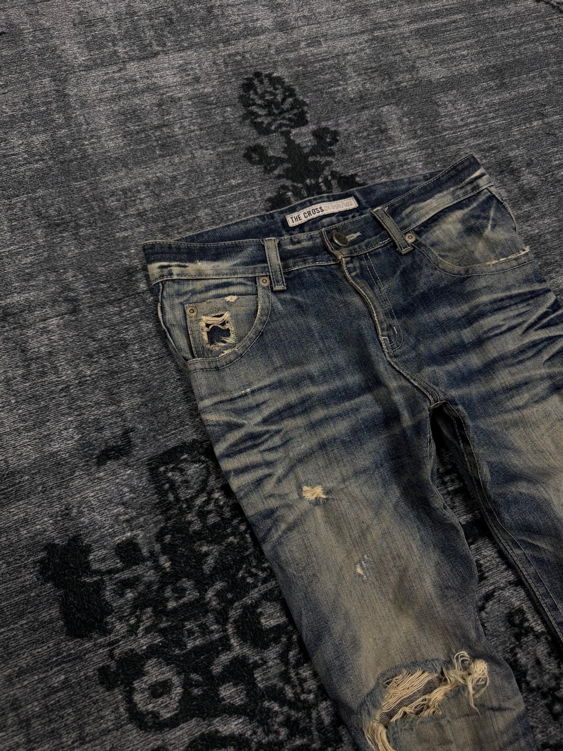 The cross jeans damaged washing boots cu 상품이미지3
